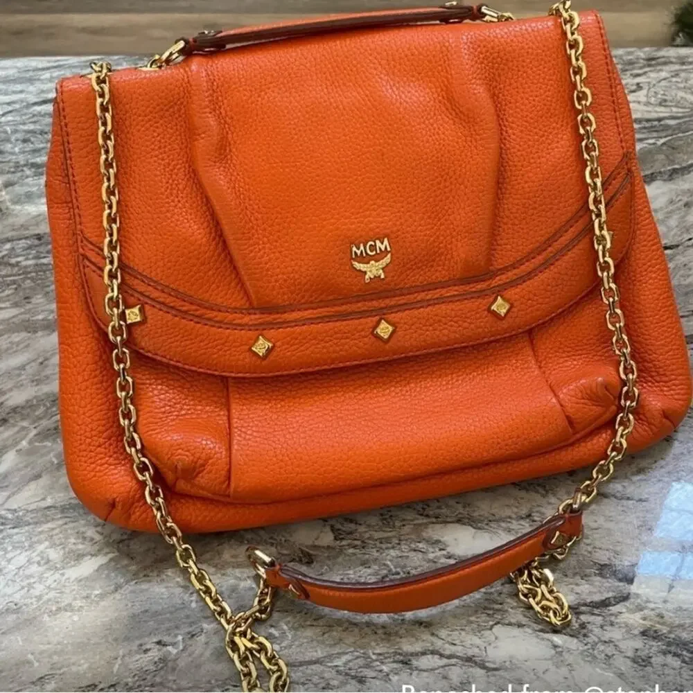 MCM chain shoulder or cross body bag EUC